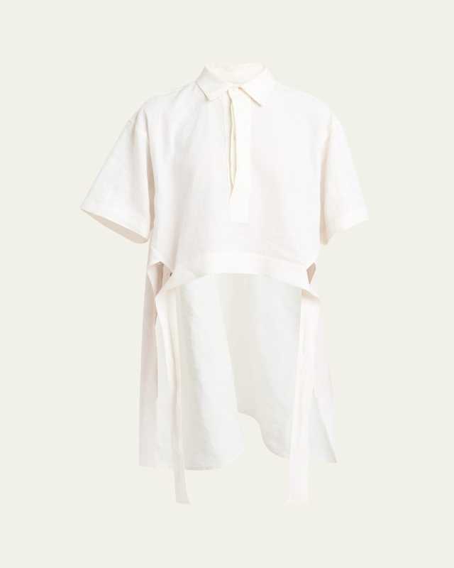 High-Low Linen Shirt